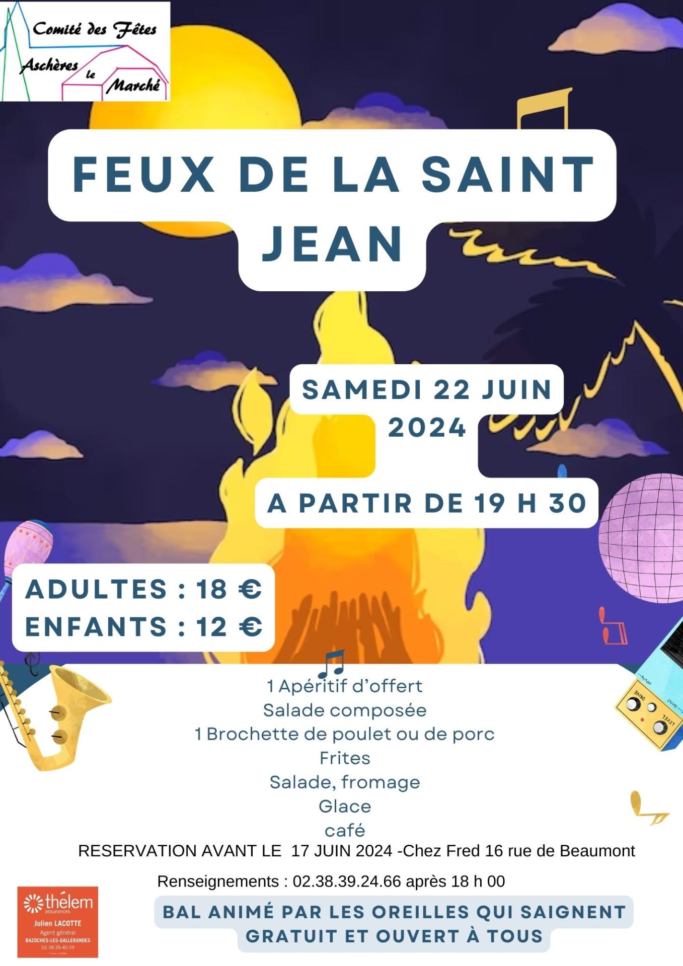 Feux de la saint jean 2024